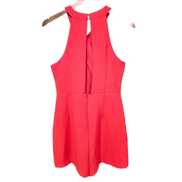 Gianni Bini Cross Halter Neck Romper Orange Size S NWT - Picture 4 of 8